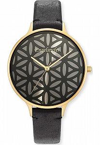 Женские часы Engelsrufer Кожа Золото Аналоговый Черный synthetic.ua - Фото 1