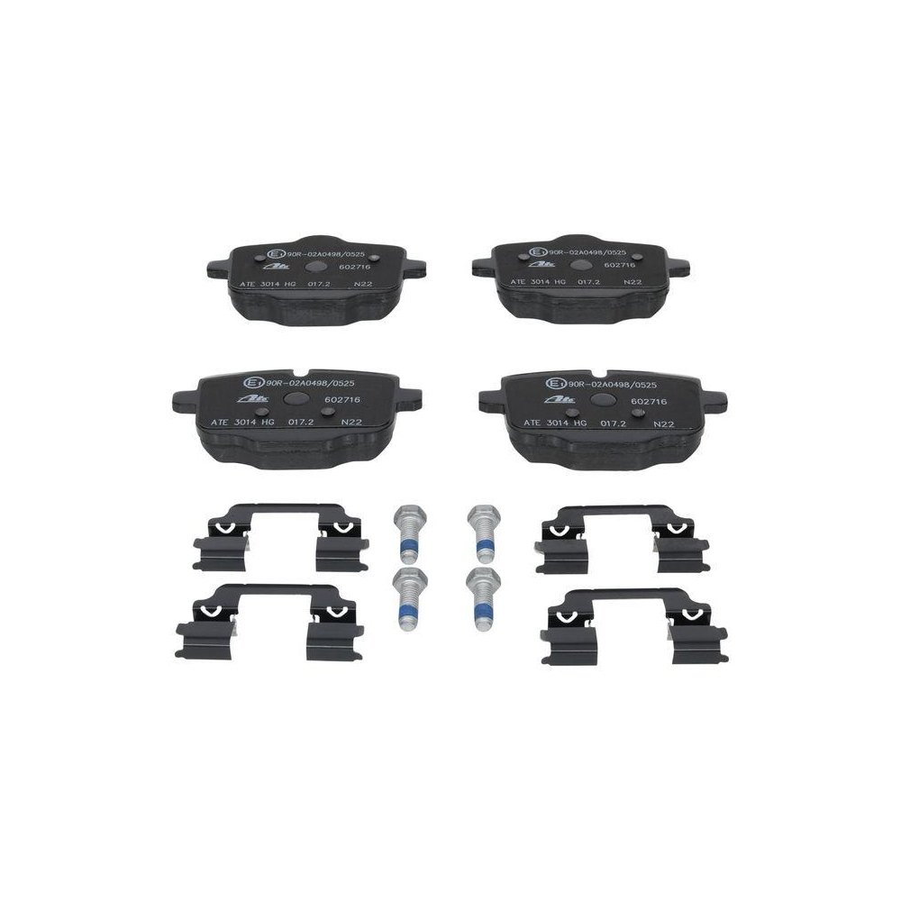 Комплект тормозных колодок, дисковый тормоз ATE 13.0460-2716.2 для BMW, задний мост, фото №1