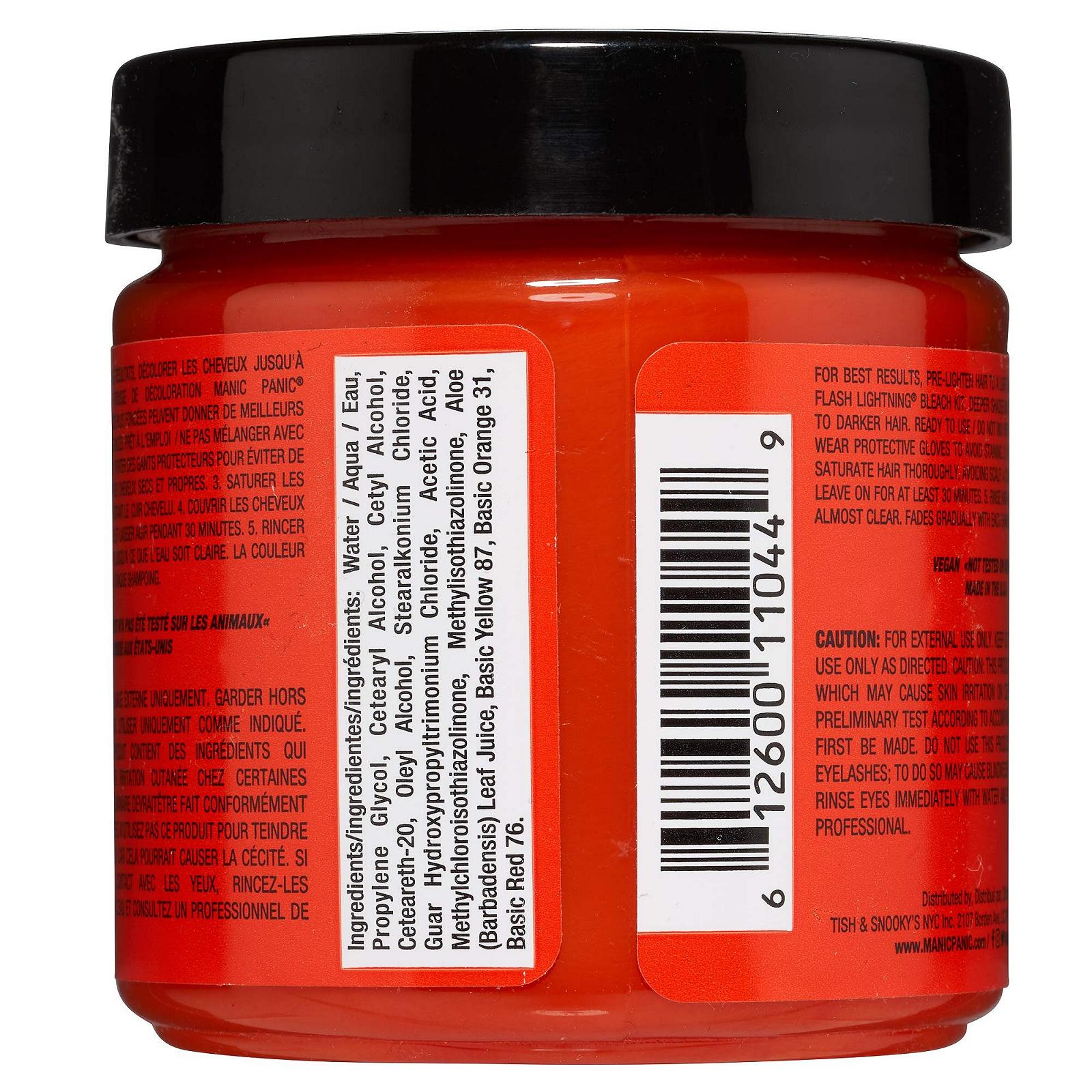 Крем-краска Manic Panic Classic Cream Psychedelic Sunset / Оранжевый / 118 мл, фото №6 Крем-краска Manic Panic Classic Cream Psychedelic Sunset / Оранжевый / 118 мл, фото №6