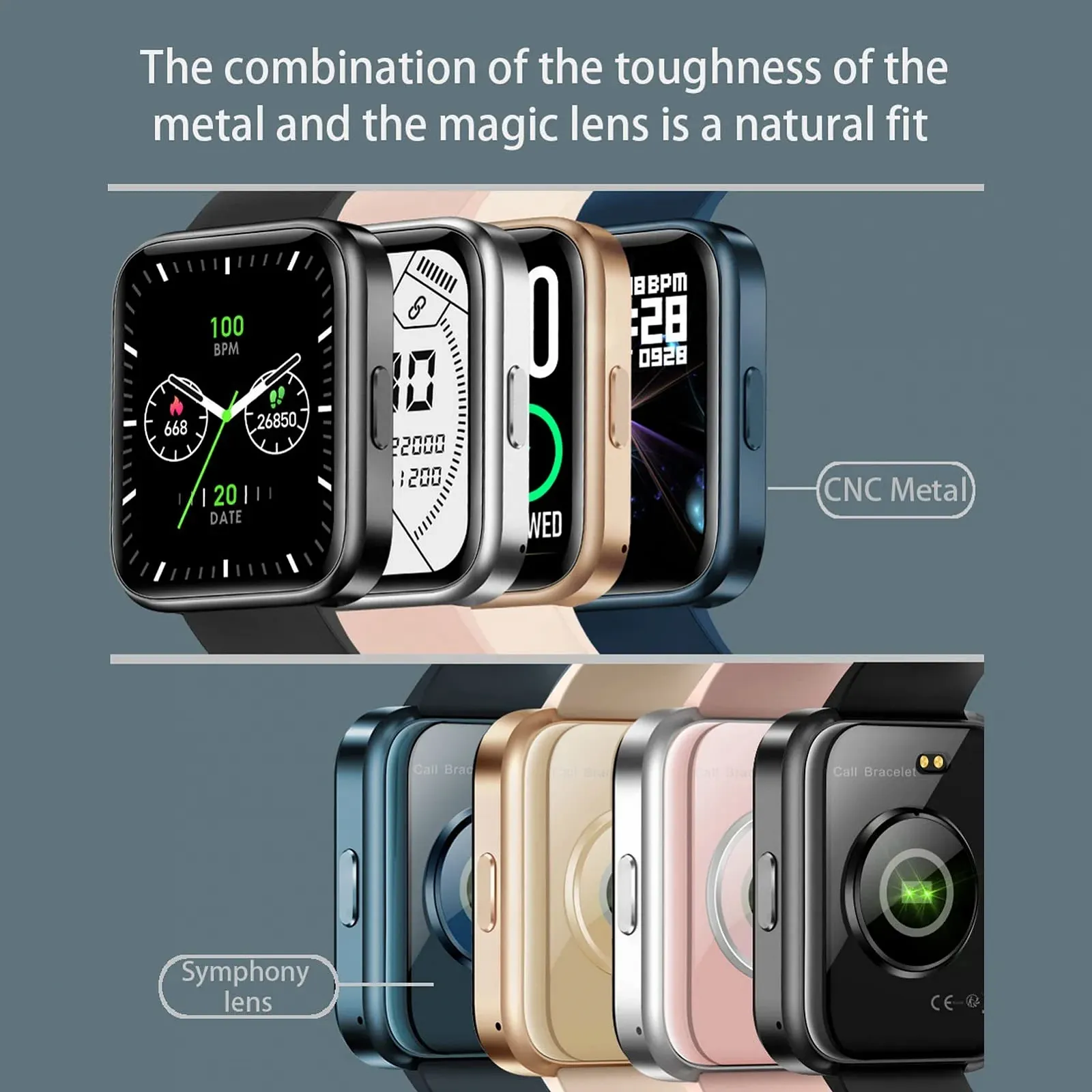 Смартгодинник Чорний, фото №3