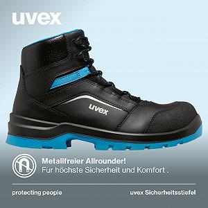 Мужские кожаные рабочие ботинки Uvex 2 Xenova S3 synthetic.ua - Фото 1