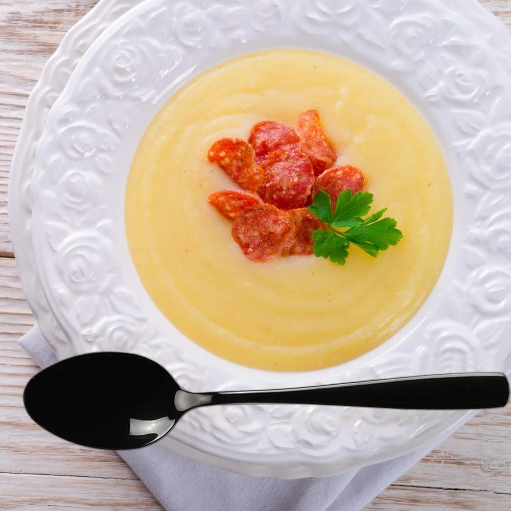 Ложка столова Black Stainless Steel Нержавіюча сталь Чорний, набір 12 штук, фото №6