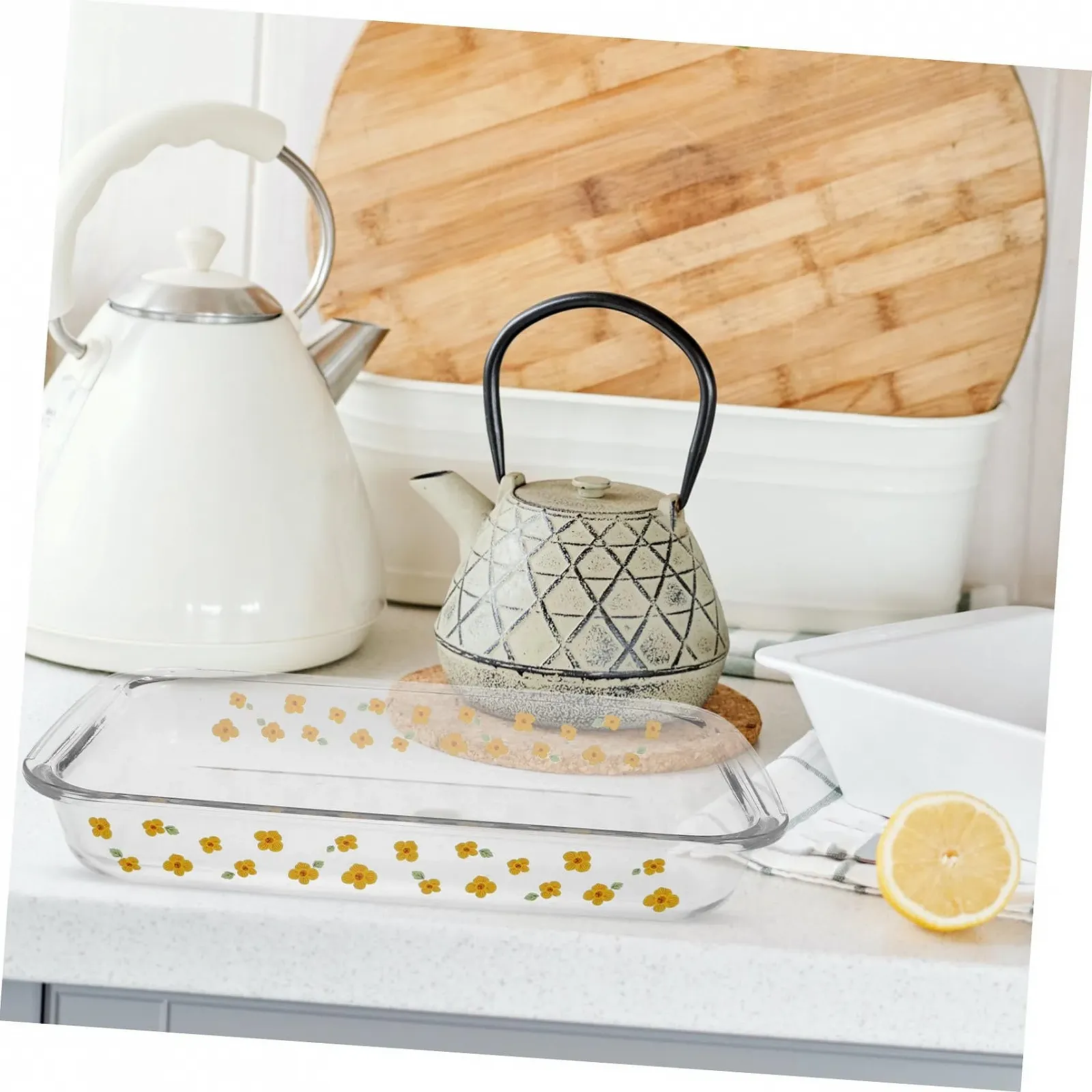 Форма для запекания прямоугольная стеклянная термостойкая для духовки и микроволновой печи, фото №8 Форма для запекания прямоугольная стеклянная термостойкая для духовки и микроволновой печи, фото №8