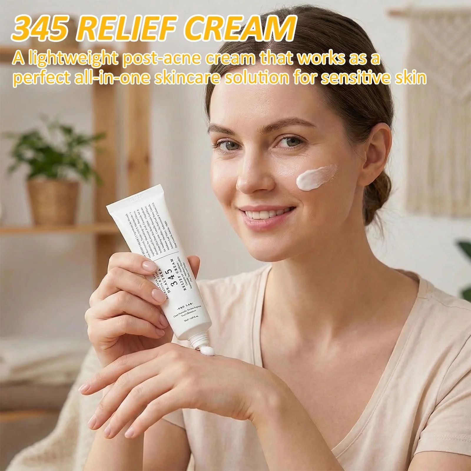 Крем для обличчя 345 Relief Cream заспокійливий та зволожувальний 50 мл, фото №2
