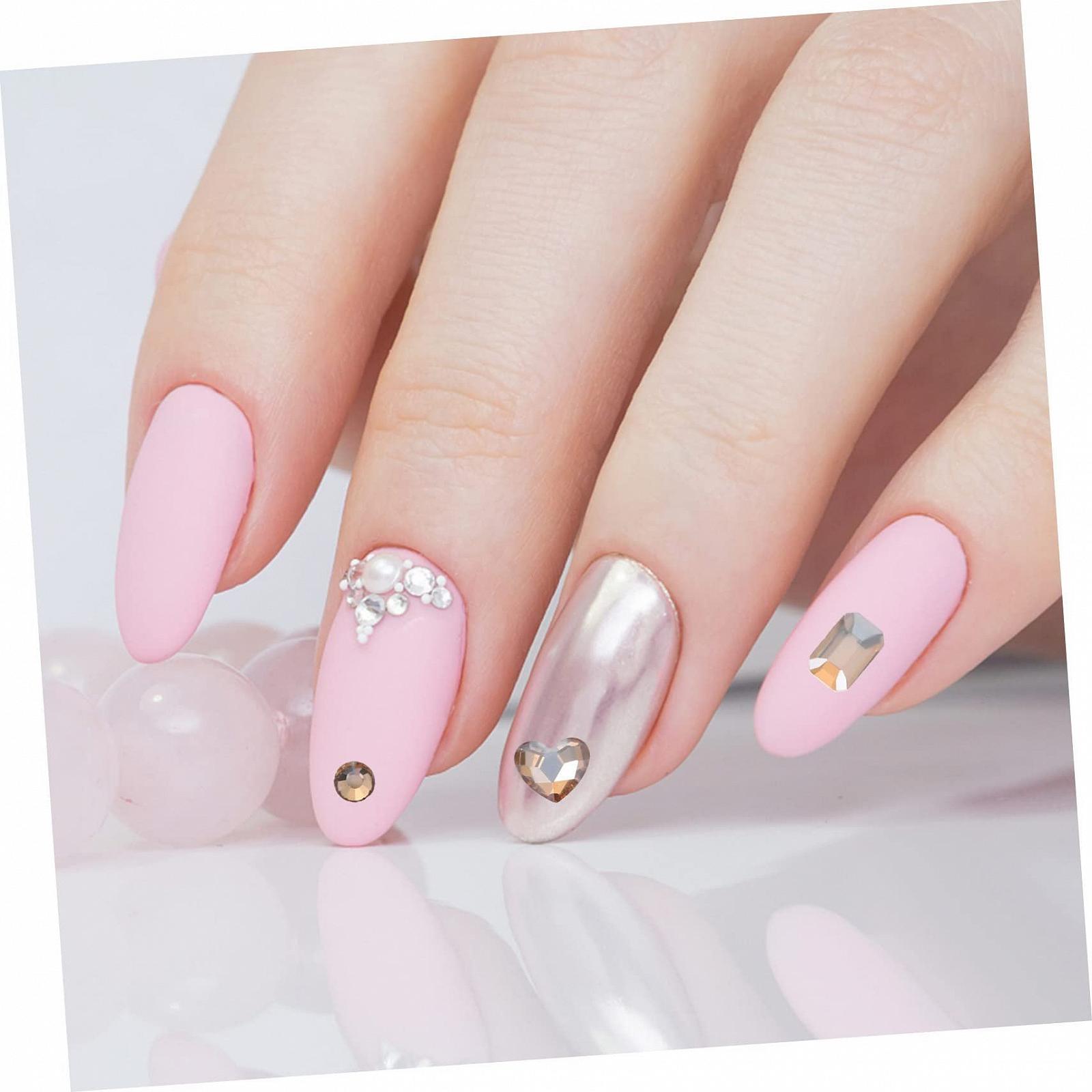 Підвіски для нігтів Housoutil Стрази, прикраси для манікюру, скляні, фото №8