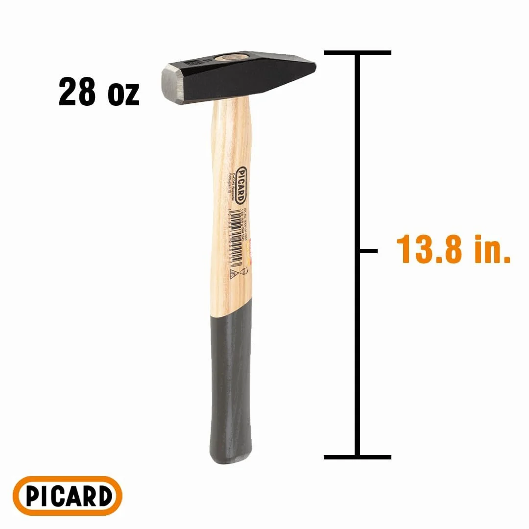 Молоток слесарный Picard 0000102-0800 хикори 800 г черный/коричневый, фото №5 Молоток слесарный Picard 0000102-0800 хикори 800 г черный/коричневый, фото №5