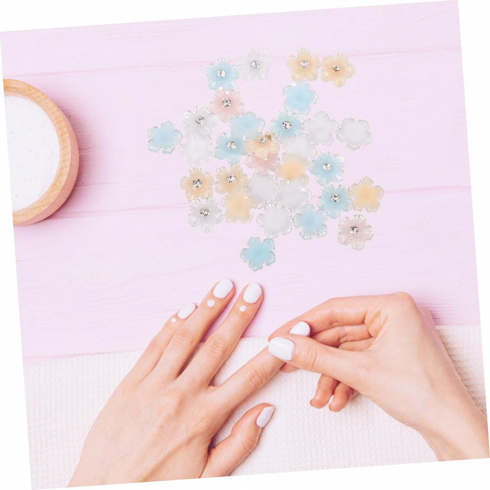 Украшения для ногтей Healvian 3D Цветы 4 шт., фото №5