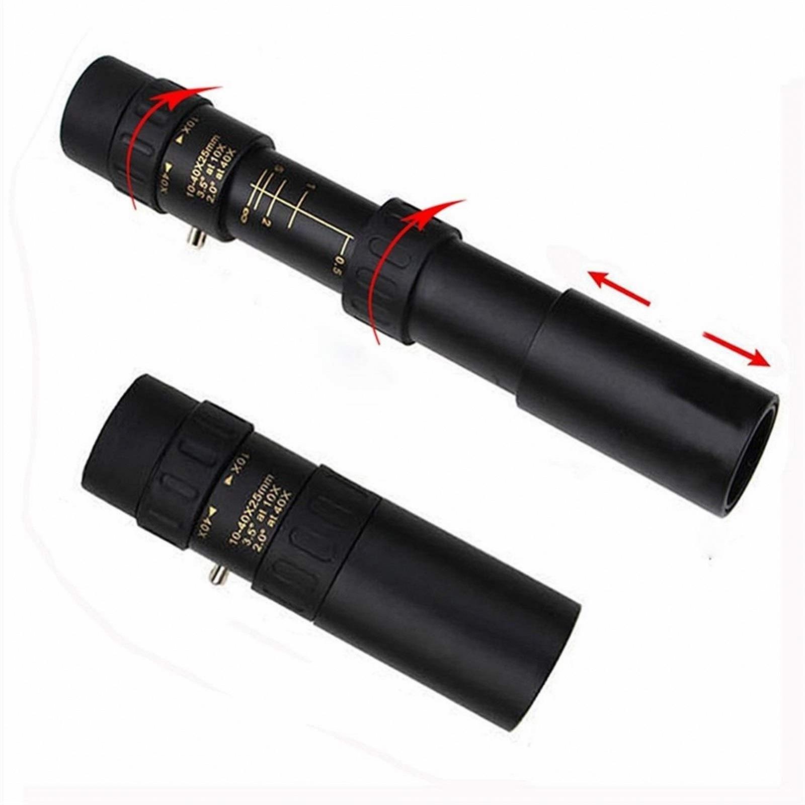 Бінокль QHYTL 10-30x25 Зум Монокуляр Телескоп Карманний Бінокль Оптика Призмова Чіткість, фото №2