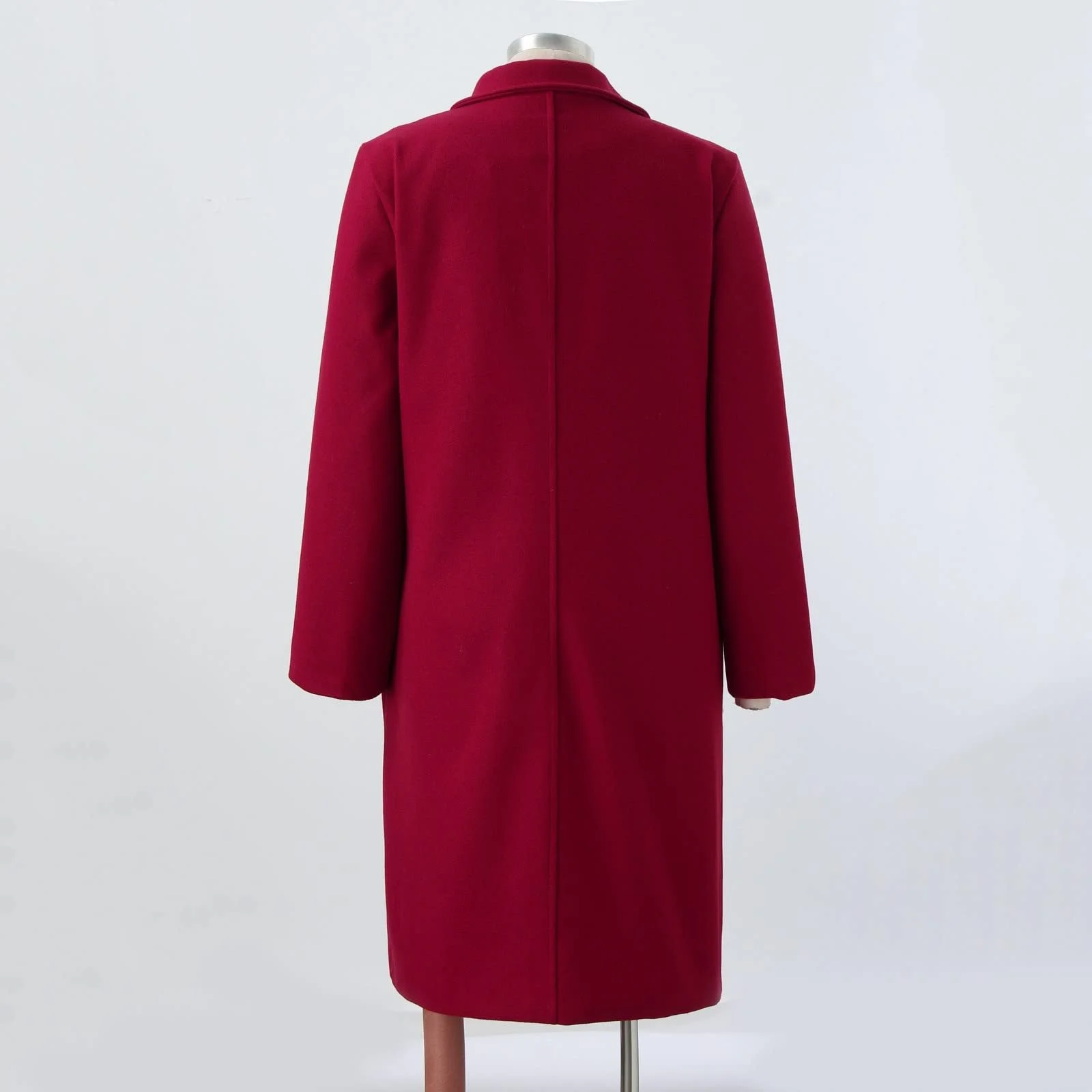 Вовняне пальто середньої довжини, для жінок, фото №5 Вовняне пальто середньої довжини, для жінок, фото №5