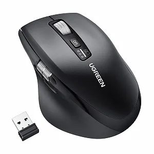 Миша UGREEN 2.4G & Bluetooth Бездротова з Ультра Швидкою Прокруткою, Ергономічна з 1000/1600/2400/3200/5000 DPI, Тихе Натискання, 10 м Підключення - Фото 1