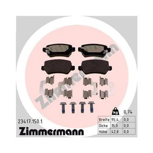 Гальмівний диск ZIMMERMANN COAT Z 430.1488.20, фото №4
