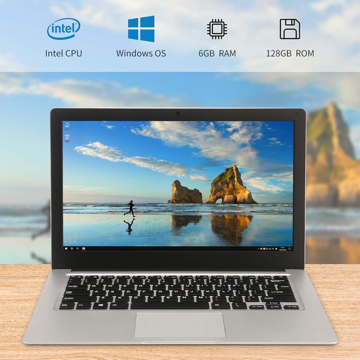 Ноутбук 13.3" YITAOERA Intel Celeron N3350 RAM 6GB SSD 256GB Windows 11 (UKR), фото №1