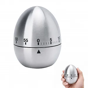 Таймер для яиц 1 x Stainless Steel механический, Silver - Фото 1