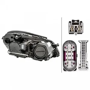 Фара основная HELLA 1LX 011 066-631 для Mercedes-Benz левая synthetic.ua - Фото 1