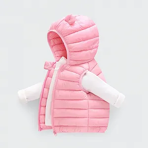 Дитячий Легкий Пуховий Жилет з Капюшоном та Вушками synthetic.ua - Фото 1