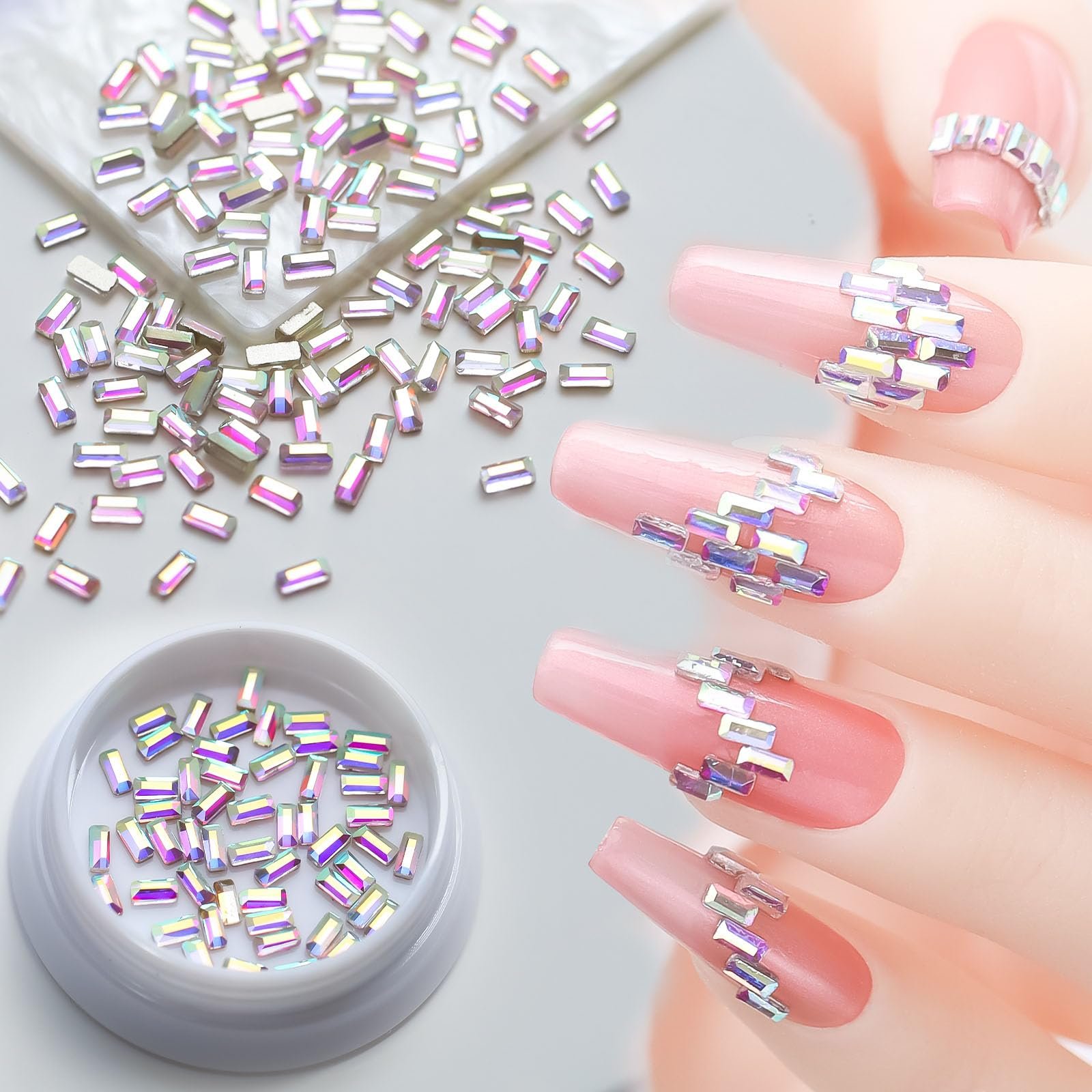 Стрази Прозорий Кристал Діамантовий Дизайн 50 шт., фото №2