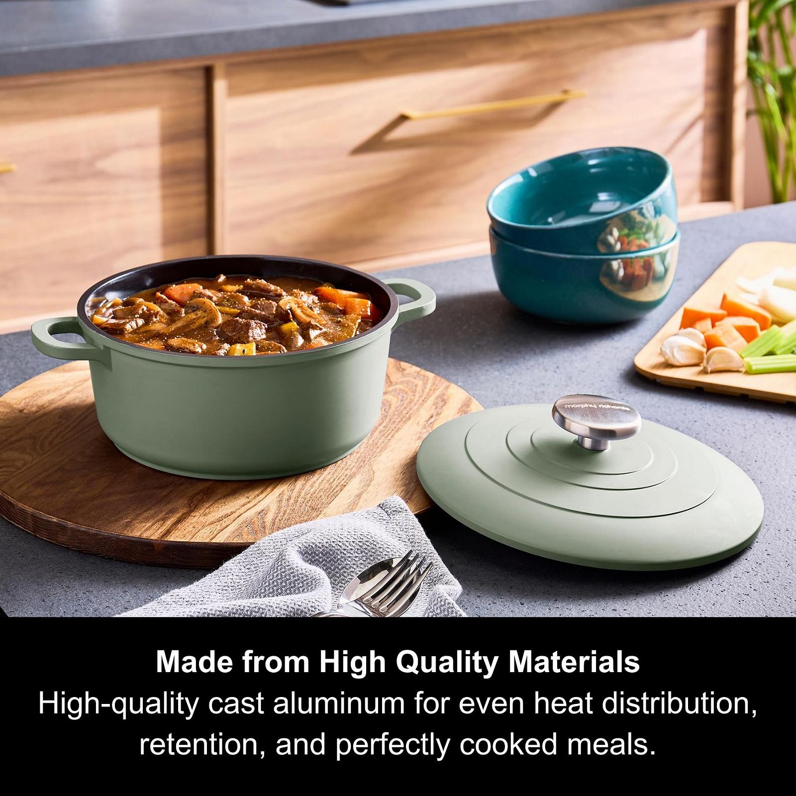 Деко для запікання Morphy Richards 851000 литий алюміній 20 см антипригарне покриття зелене, фото №3 Деко для запікання Morphy Richards 851000 литий алюміній 20 см антипригарне покриття зелене, фото №3