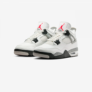 Кросівки Nike Air Jordan 4 Retro White Cement (2025) 46 synthetic.ua - Фото 1