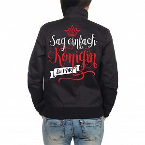 Куртка Harrington Spaß Kostet Жіноча Just Say Queen to Me (з принтом на спині) Розміри XS - 5XL - Фото 1