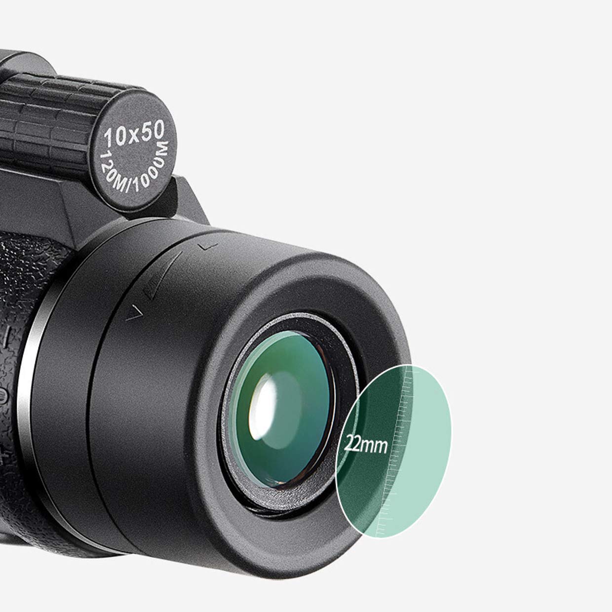 Монокуляр Spacmirrors 10x50 Телескоп с Дальномером Водонепроницаемый - Призма BAK4 с Многослойными Покрытыми Линзами для Мобильного Телефона для Наблюдения за Птицами Охота Поход Лагерь, фото №6 Монокуляр Spacmirrors 10x50 Телескоп с Дальномером Водонепроницаемый - Призма BAK4 с Многослойными Покрытыми Линзами для Мобильного Телефона для Наблюдения за Птицами Охота Поход Лагерь, фото №6