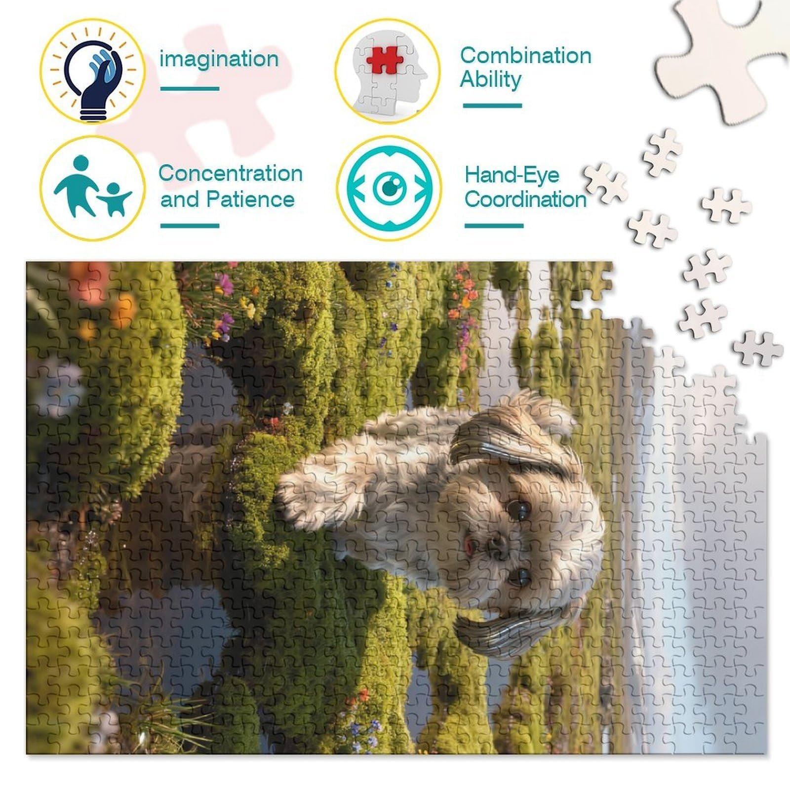 Пазл Shih Tzu Wetland Tundra 1000 деталей 38 x 26 см, фото №4