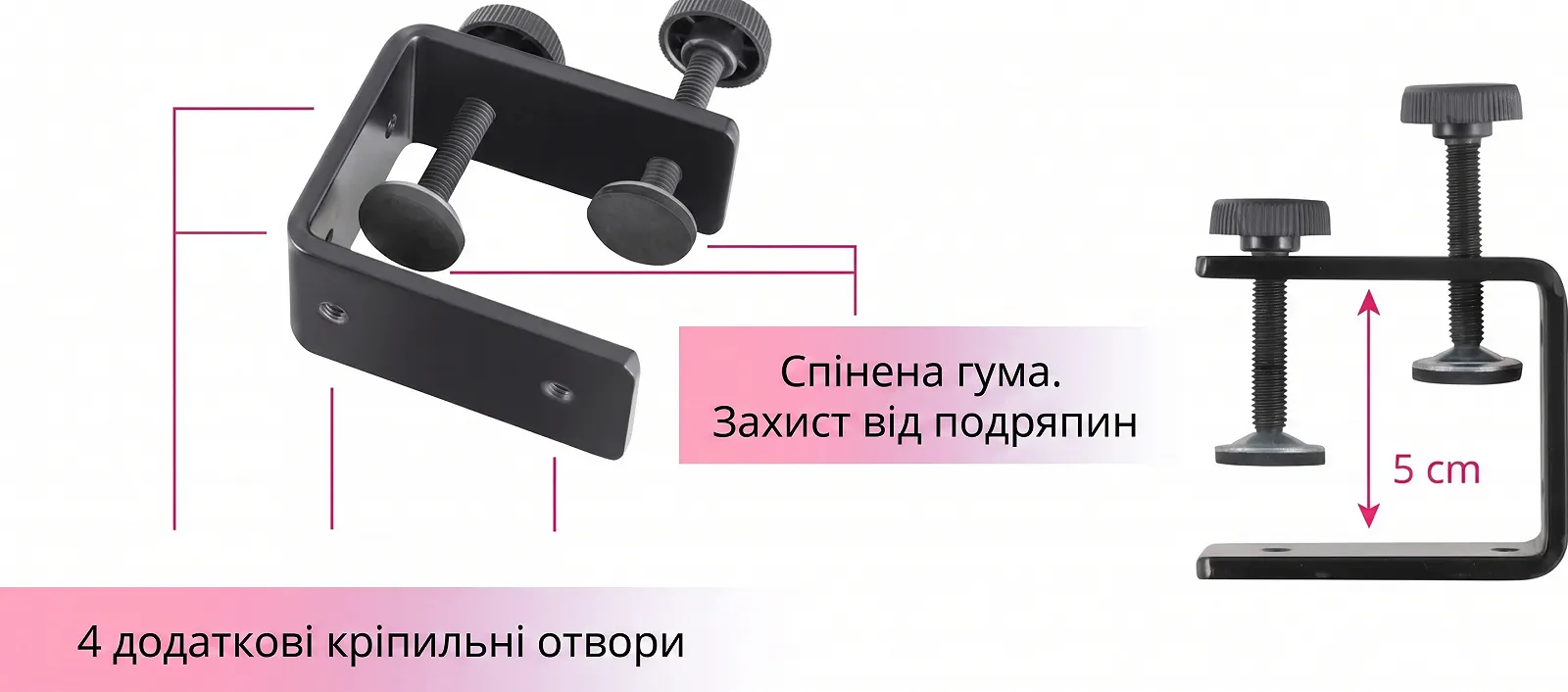 Настольная подставка для ноутбука и DJ-контроллера Pronomic LS-110 Black, фото №5