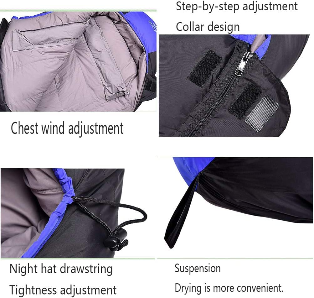 Спальний мішок мумія Warmer Winterschlafsack для дорослих синій, фото №2