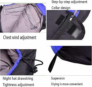 Спальный мешок муми Warmer Winterschlafsack для взрослых синий synthetic.ua - Фото 1