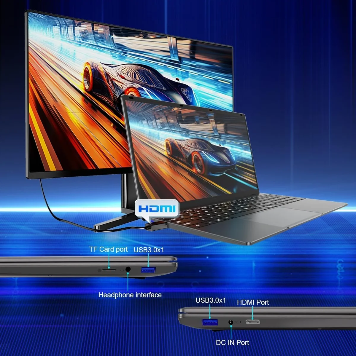 Ноутбук 15.6" PINSTONE ANL5-5095 Intel Celeron N5095 RAM 16GB SSD 512GB Win11 (UKR), фото №5