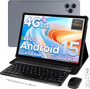 Планшет 11" Full HD DOOGEE Tab G6 (6+24)/256ГБ 4G 2 SIM Android 15 8000 mAh Чорний-блакитний - Фото 1