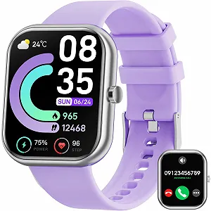 Смарт-годинник Mingtawn для чоловіків та жінок з функцією телефону, 1,85-дюймовий - Фото 1