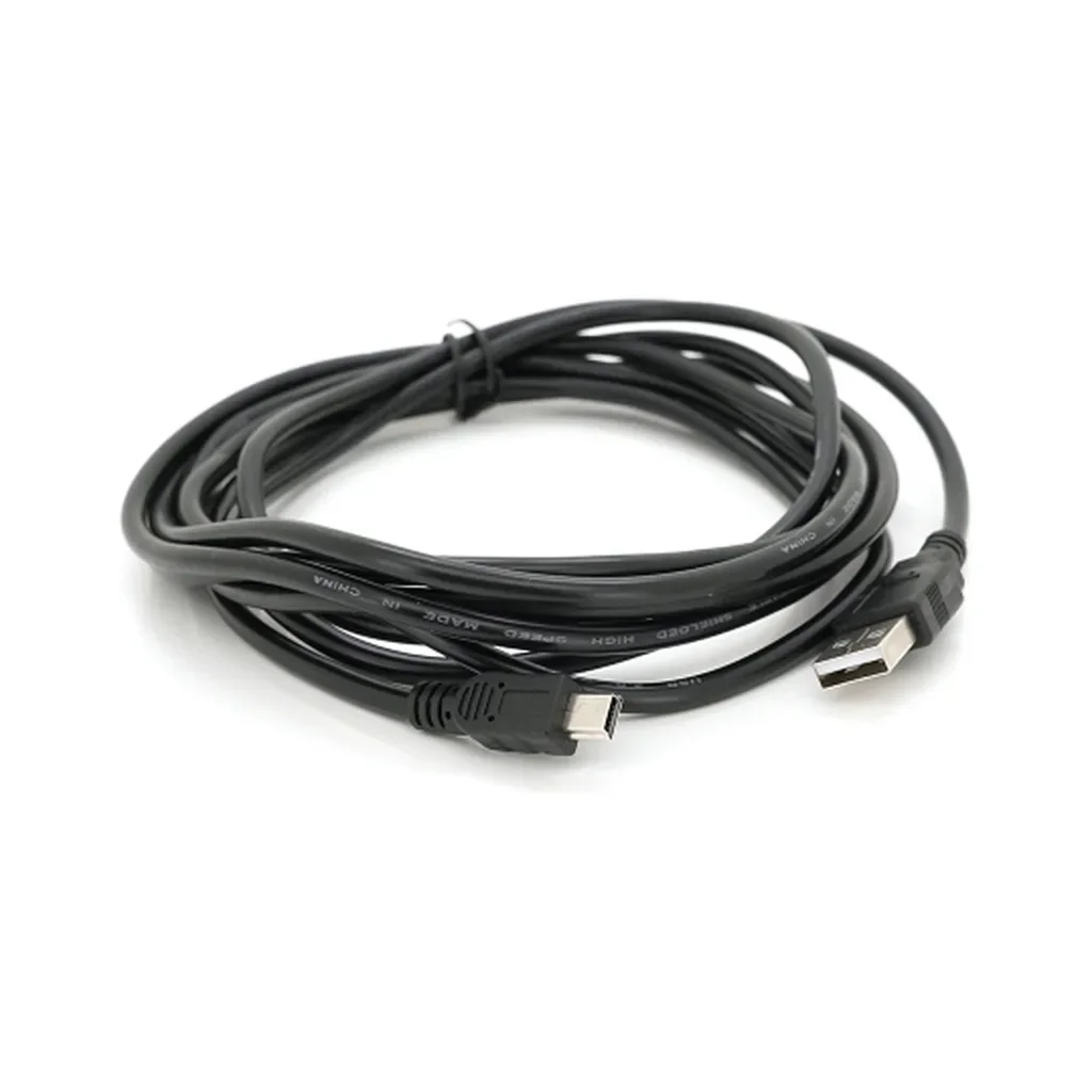 Дата кабель USB 2.0 AM to Mini 5P 3.0m black Voltronic (YT-C/AM-3MnB/5446), фото №1