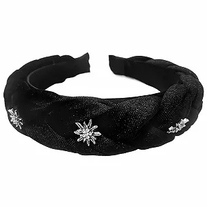 Обруч Бархатный Черный - Фото 1