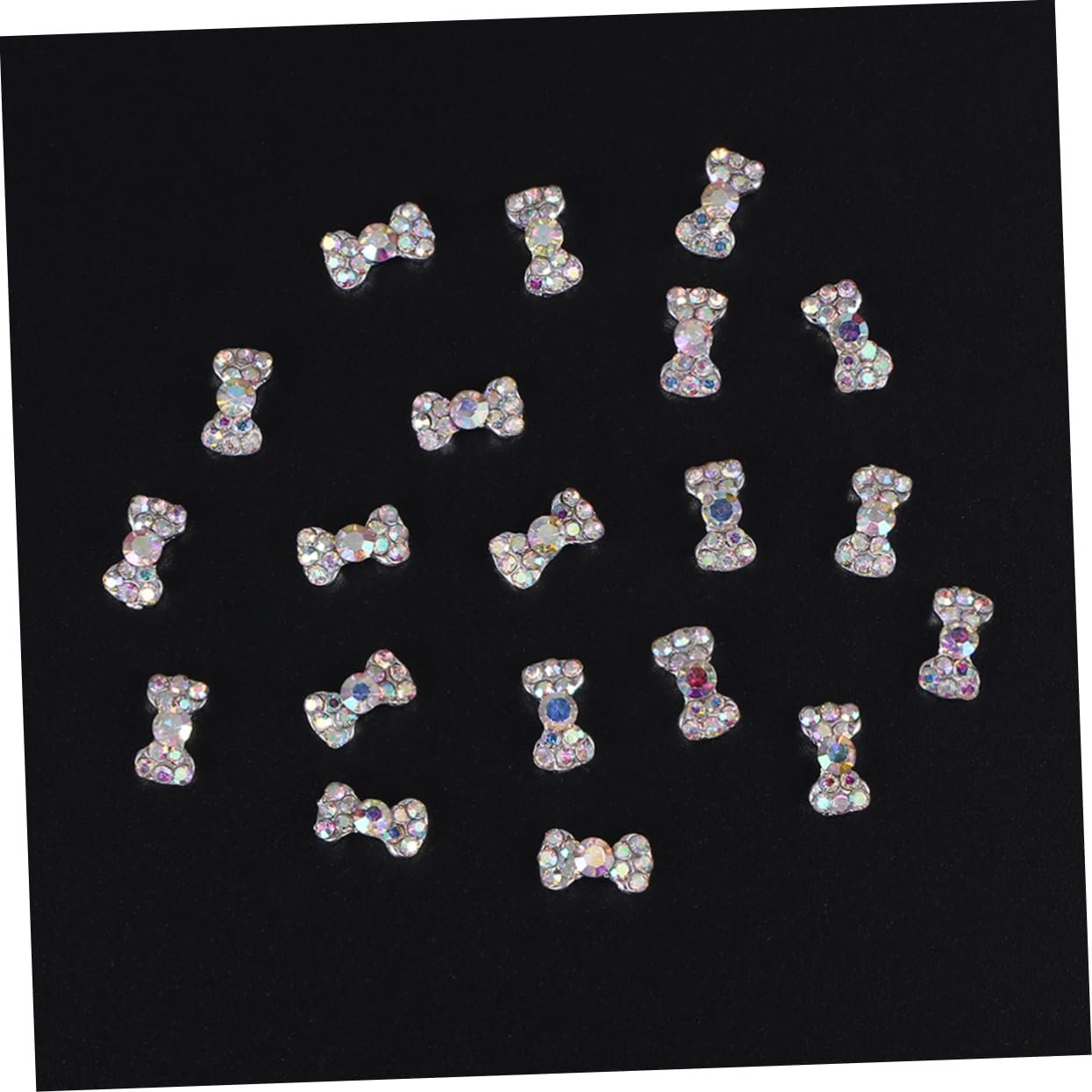 Стразы для ногтей в форме бантика FRCOLOR 40 шт. Блестящие украшения для ногтей. Подходит для DIY украшений, искусственных ногтей, натуральных ногтей и чехлов для мобильных телефонов, фото №5