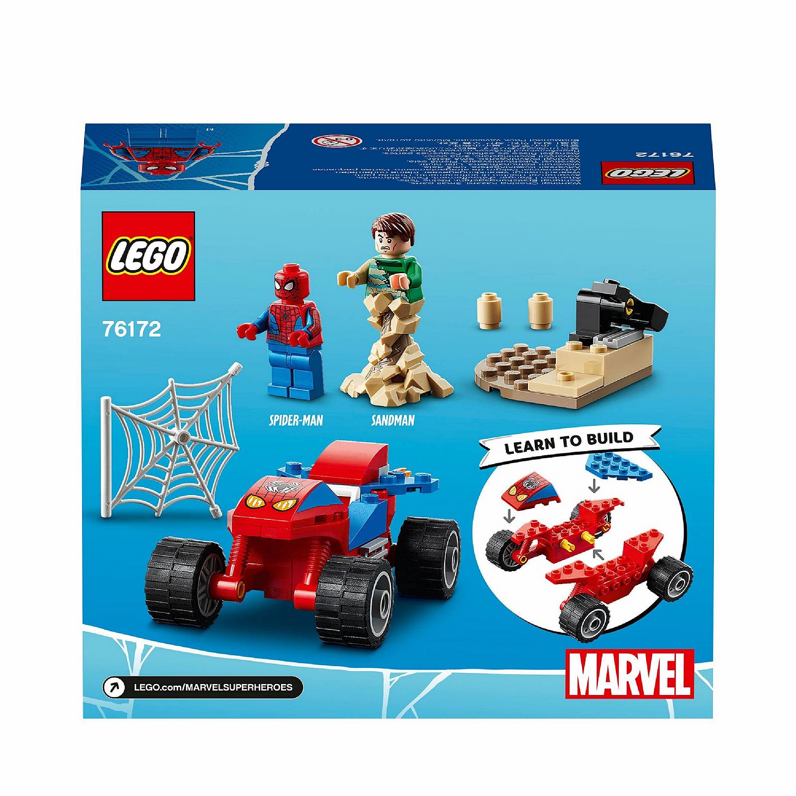 Игровой набор LEGO 76172 Spider-Man and Sandman Showdown с Спайдер-Багги, подходит для мальчиков и девочек от 4 лет, фото №8