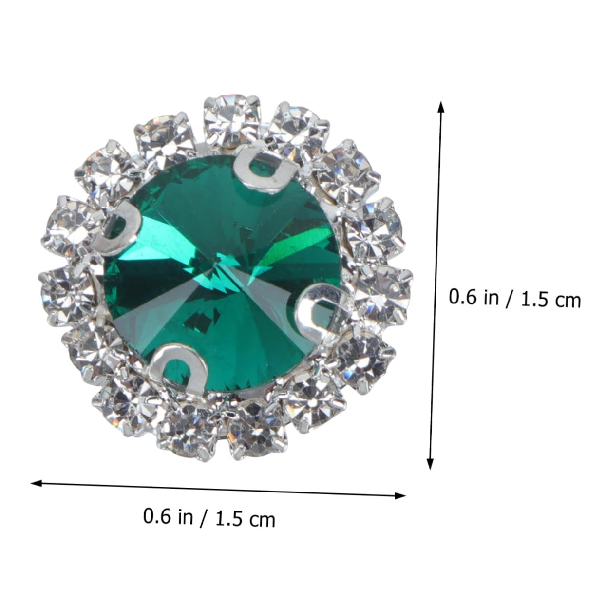 Стрази 60 шт. для скрапбукінгу, чохла телефону, DIY, вечірньої прикраси, виготовлення прикрас, прикраси для дня народження, вечірні прикраси, коштовні камені з чотирма отворами, стрази з кігтями, фото №5