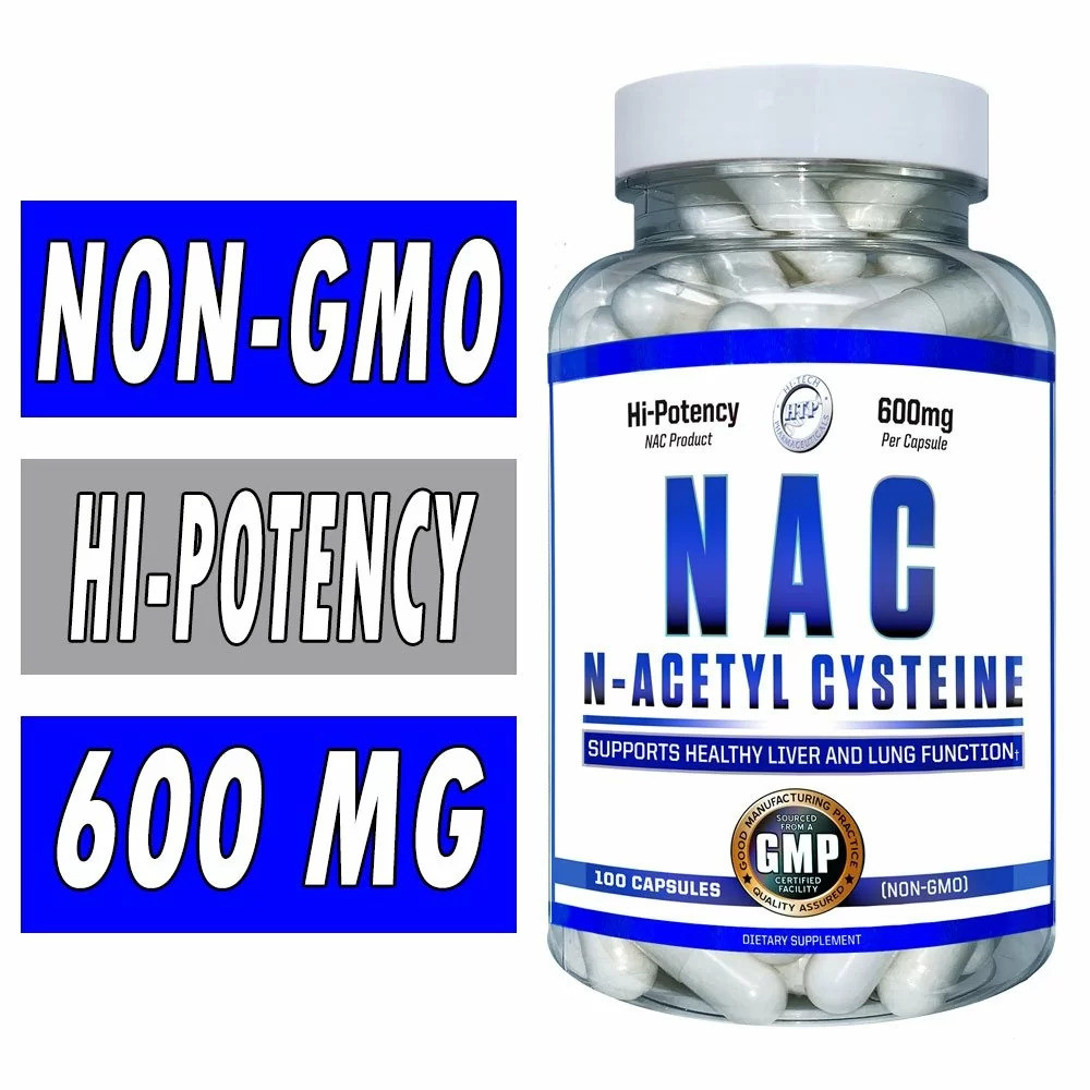 N-Ацетил-L-Цистеин Hi-tech Pharmaceuticals NAC 600 mg 100 Capsules, фото №3