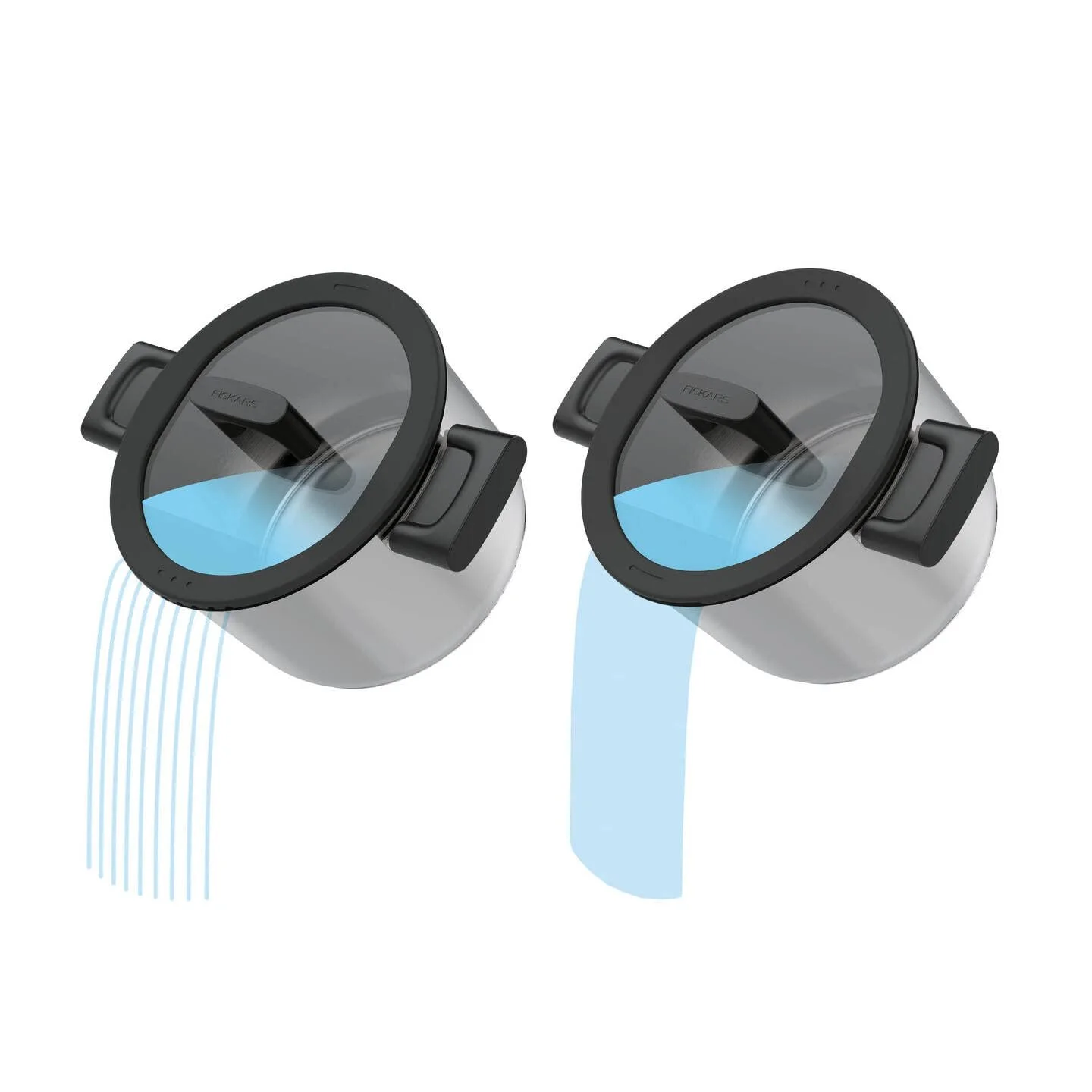 Кастрюля с крышкой Fiskars Hard Face 1052227 22 см 3,5 л алюминиевая с антипригарным покрытием черная, фото №10