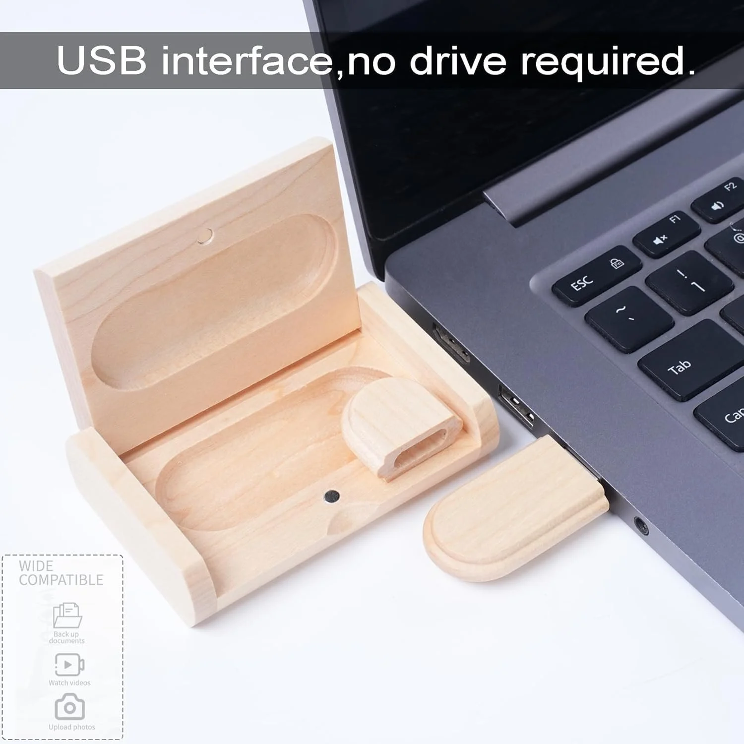USB-флеш-накопичувач Wooden 64 ГБ USB 2.0 Дерево, фото №4