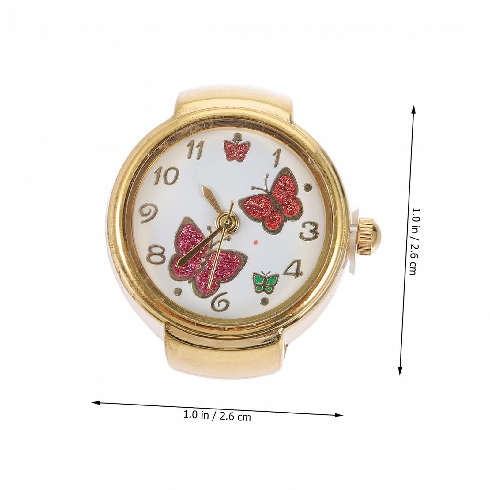 Кільце-годинник Healvian з дизайном метелика, фото №7 Кільце-годинник Healvian з дизайном метелика, фото №7