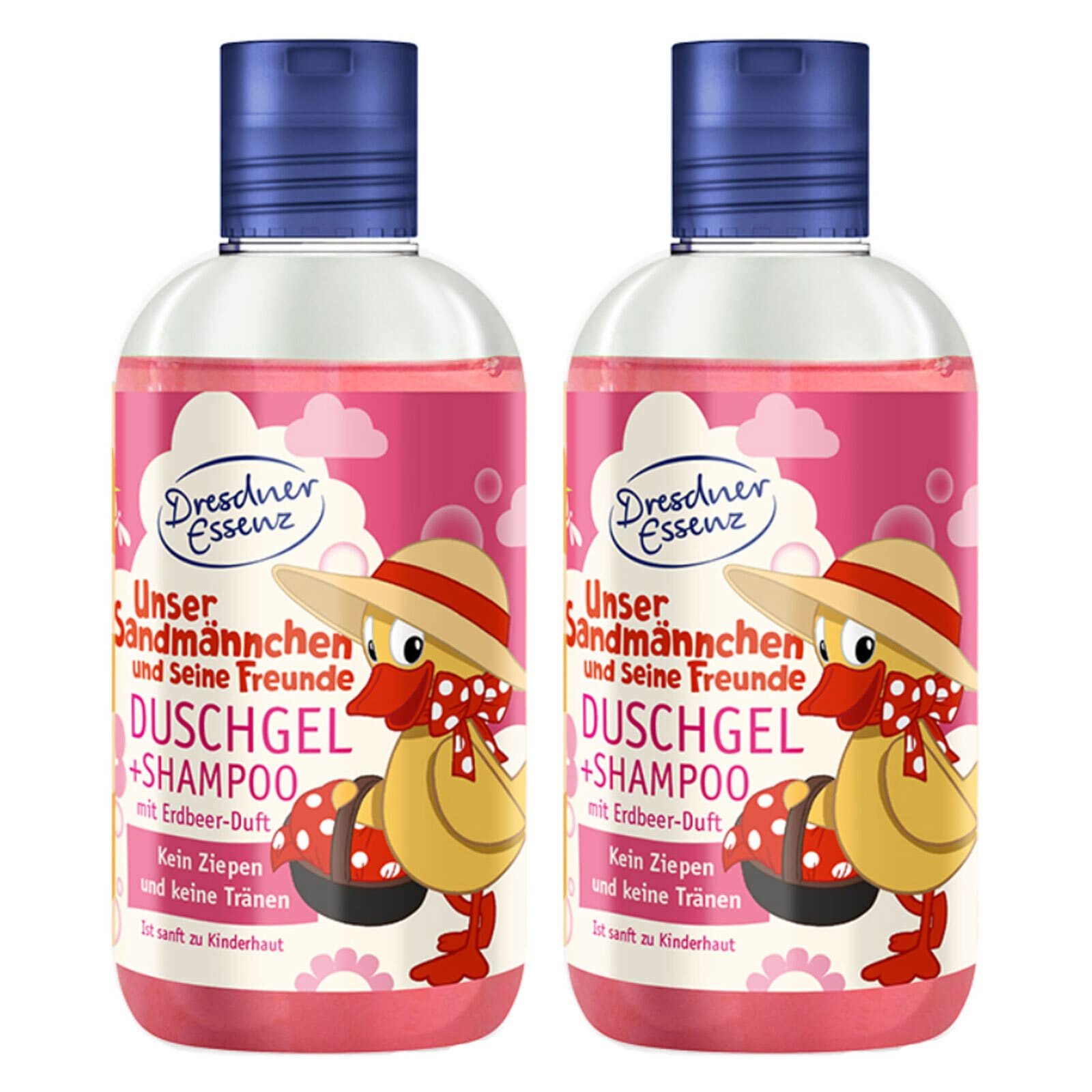 Гель для душу Dresden Essenz Schnatterinchen Полуниця 2 x 250 мл, фото №1
