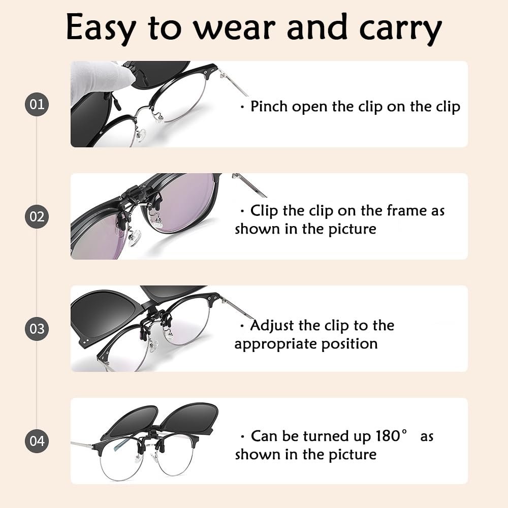 Сонцезахисні окуляри на кліпсах, поляризовані, фото №7