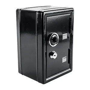 Міні-сейф Скарбничка Металева Пароль 2 ключі synthetic.ua - Фото 1