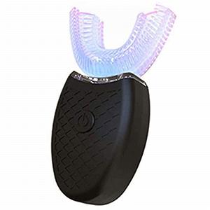 Ультразвукова зубна щітка 360° Automatic U-shaped Чорна - Фото 1