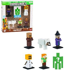 Фигурки Bandai Minecraft, набор из 6 коллекционных фигурок, коробка из 6 маленьких фигурок, включая 1 секретную - Фото 1