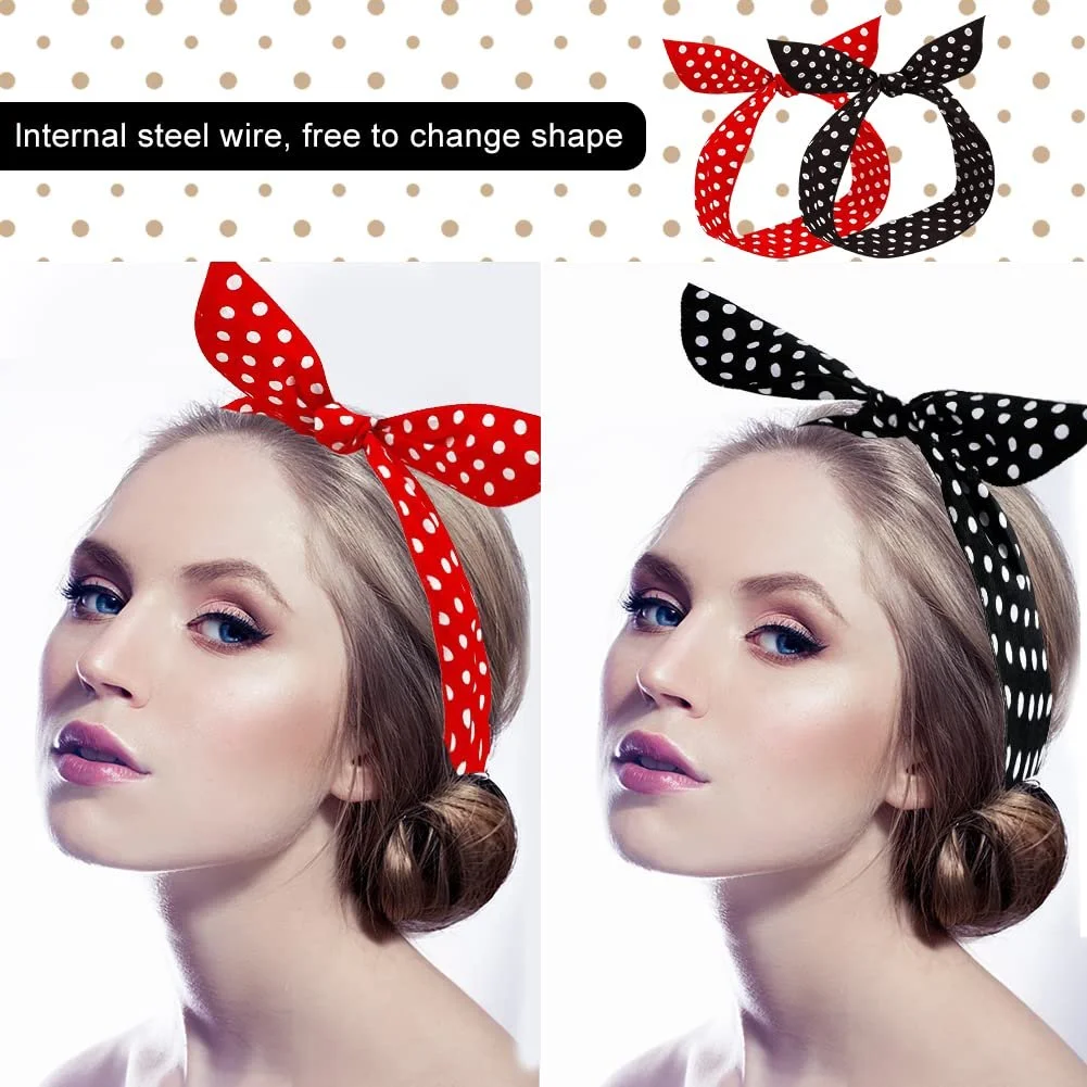 Пов'язка на голову В горошок Мила, фото №4