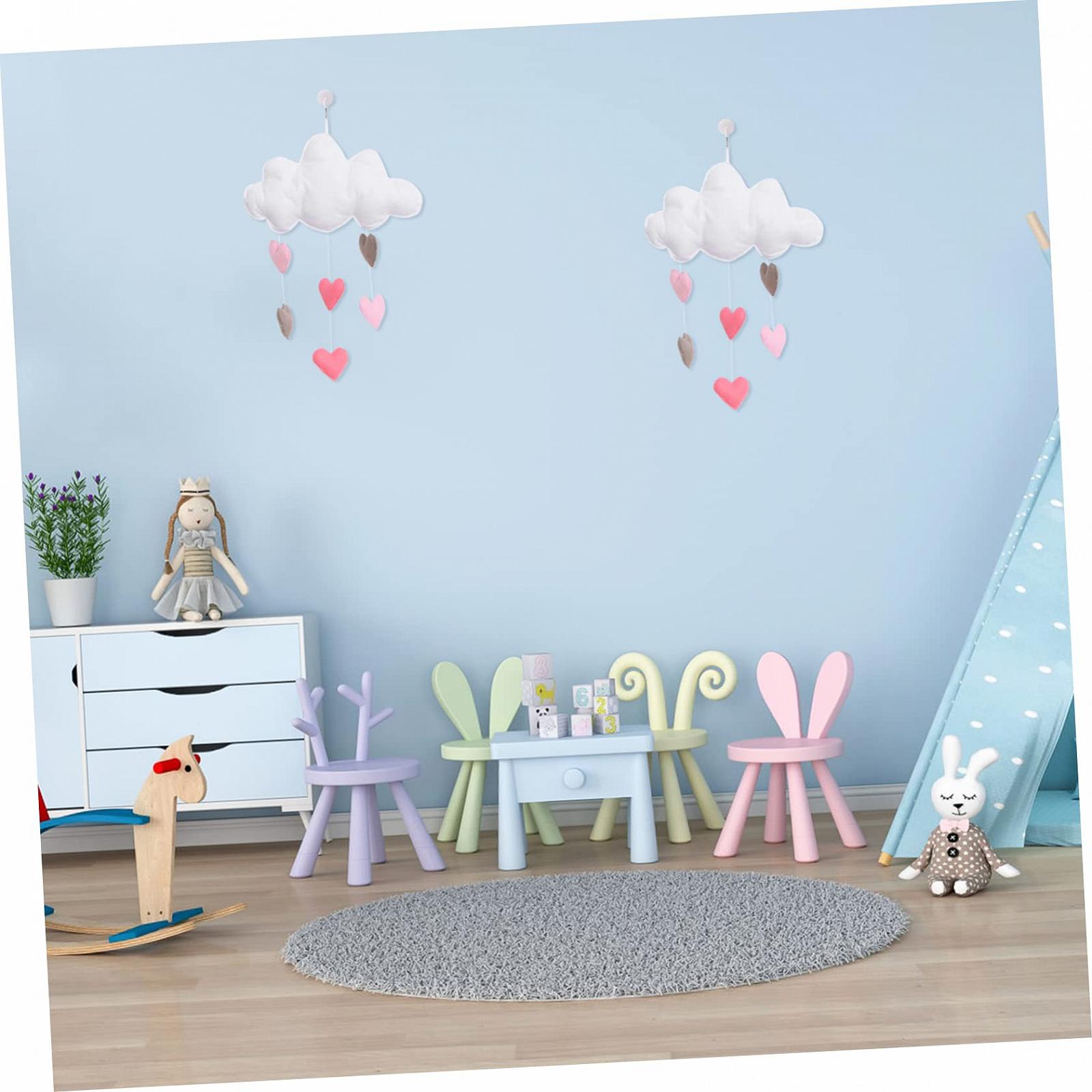 Украшение Toyvian Cloud Raindrop для детской комнаты Набор из 3, фото №2