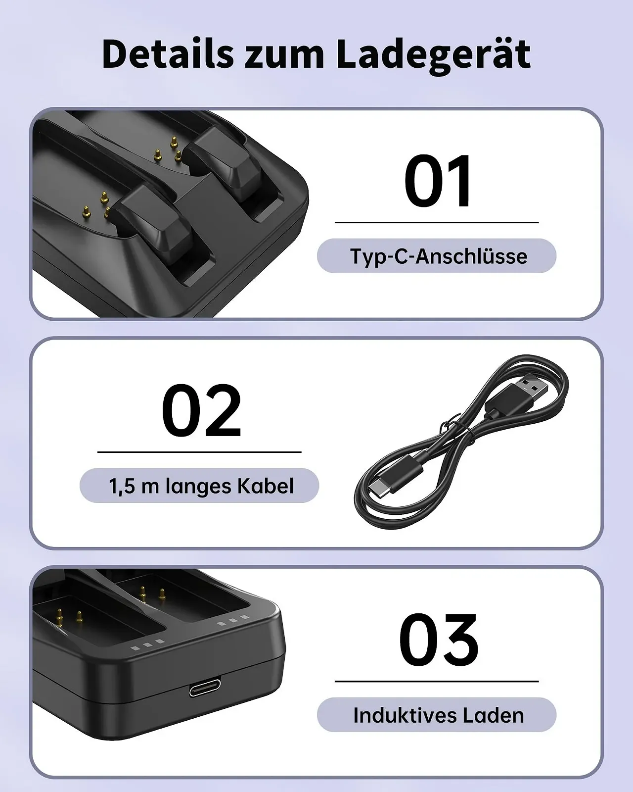 Зарядний пристрій для батарей Типу SRAM AXS/eTap Red Force Rival GX Eagle, Подвійний, USB-C, Швидка зарядка, фото №4