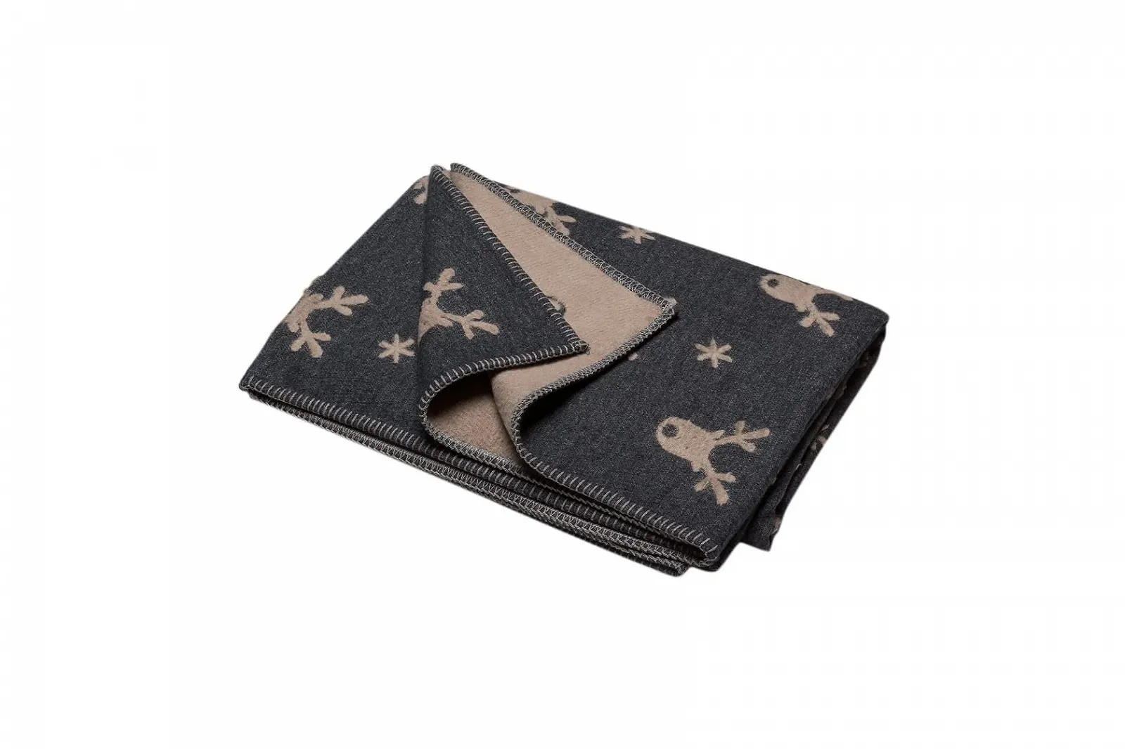 Декоративна Покривало David Fussenegger Reindeer 130 x 200 см Антрацит, фото №1