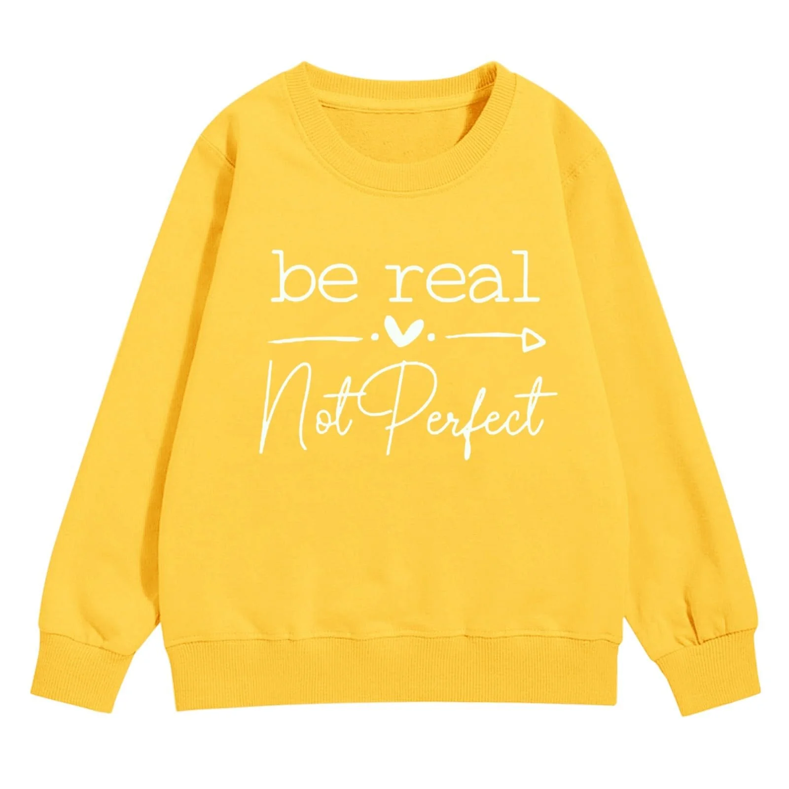 Свитшот YHHRJAI для девочек-подростков Черный с буквенным принтом, круглым вырезом и длинными рукавами. Теплый топ для детей 3-14 лет., фото №5